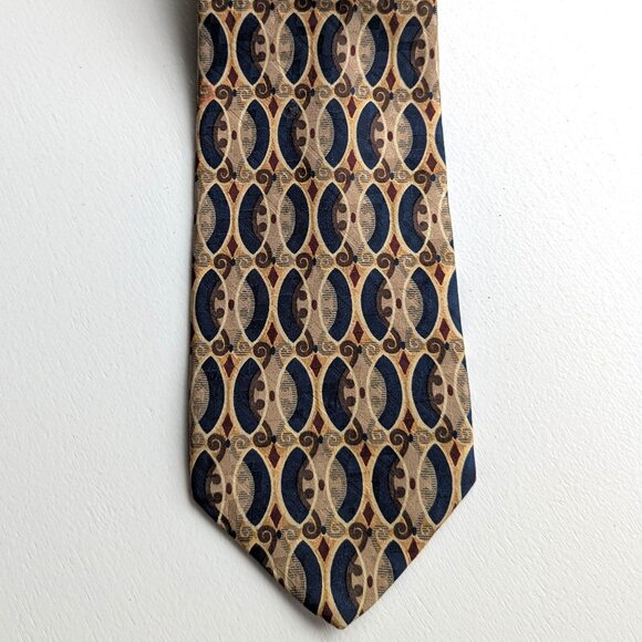 Robert Talbott Best of Class Repeating Oval Print Silk Tie. - Picture 1 of 5